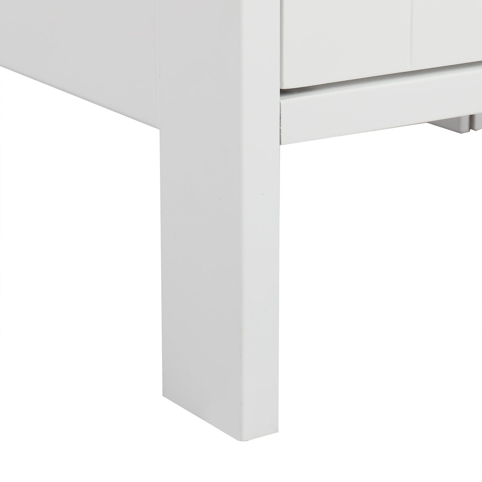 Ktaxon Bathroom Floor Storage Cabinet with 4 Drawers, Small Cabinet for Bedroom Kitchen, MDF White