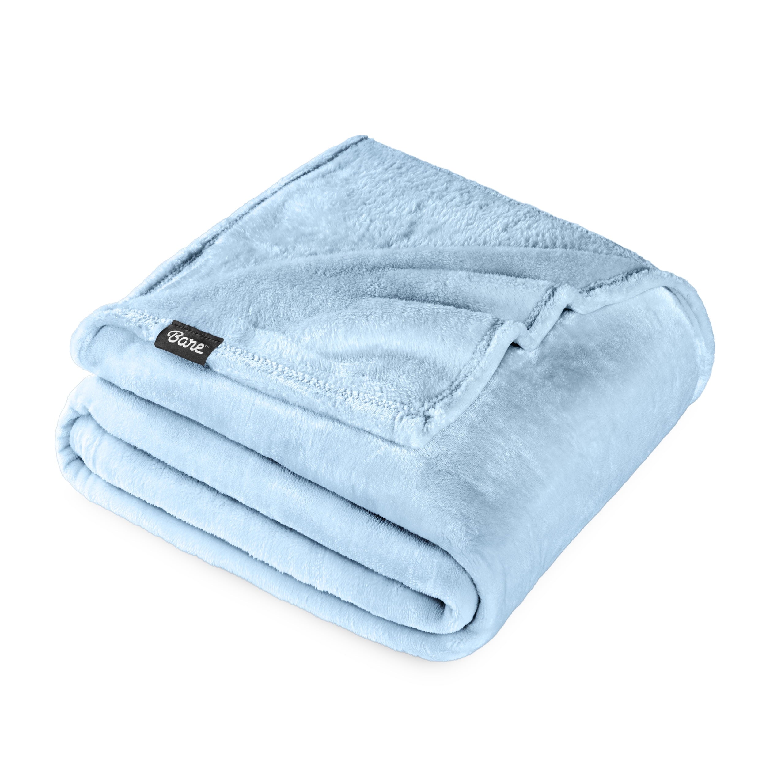 Bare Home Microplush Fleece Blanket - 300 GSM - Fuzzy Microfleece - Soft & Plush - Full/Queen, Gray