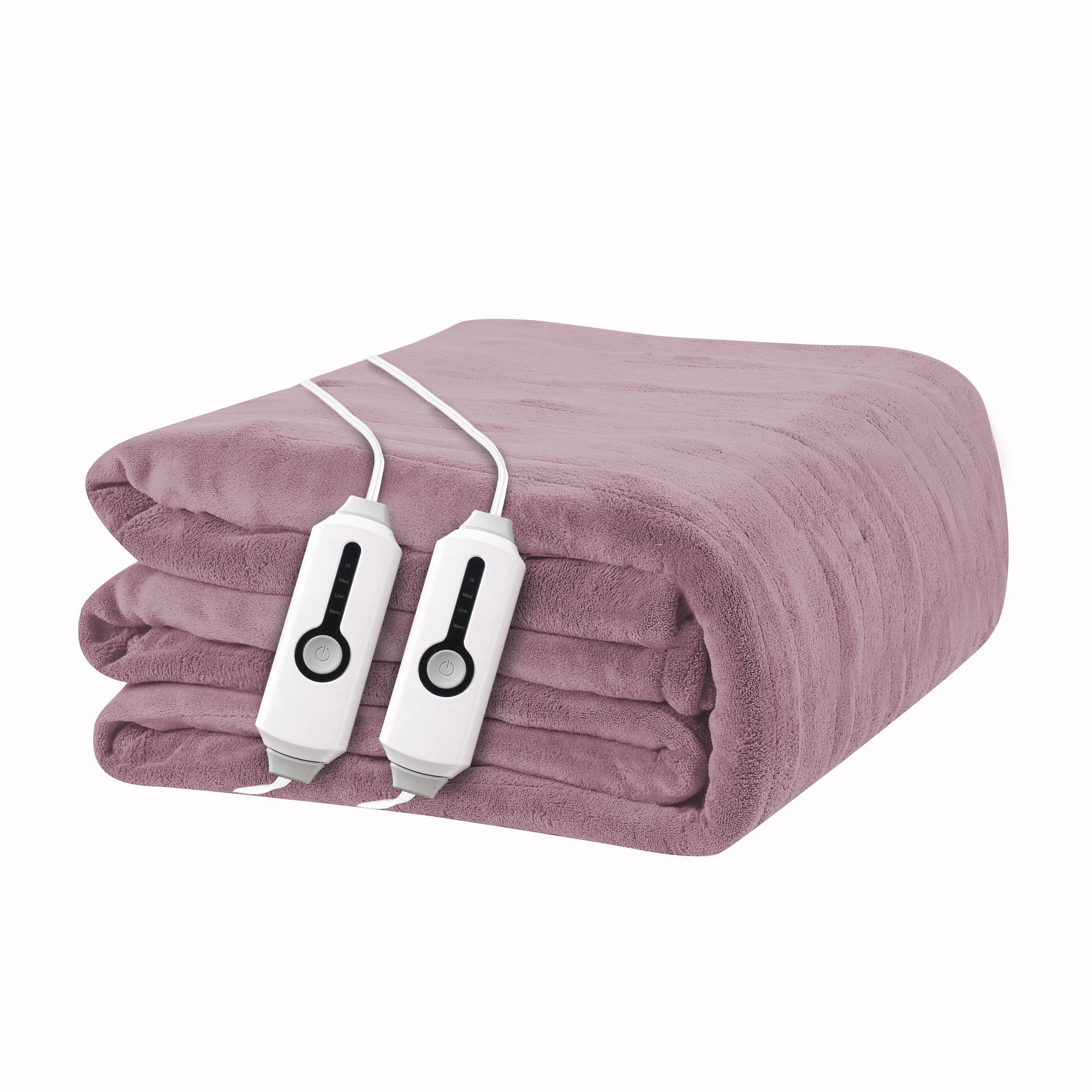 YAKEE Electric Heated Blanket 72"x84" Full Size - Soft Warm Coral Fleece, 4 Heat Levels, 10 Hours Auto-off, Machine Washable with Overheat Protection, Gray
