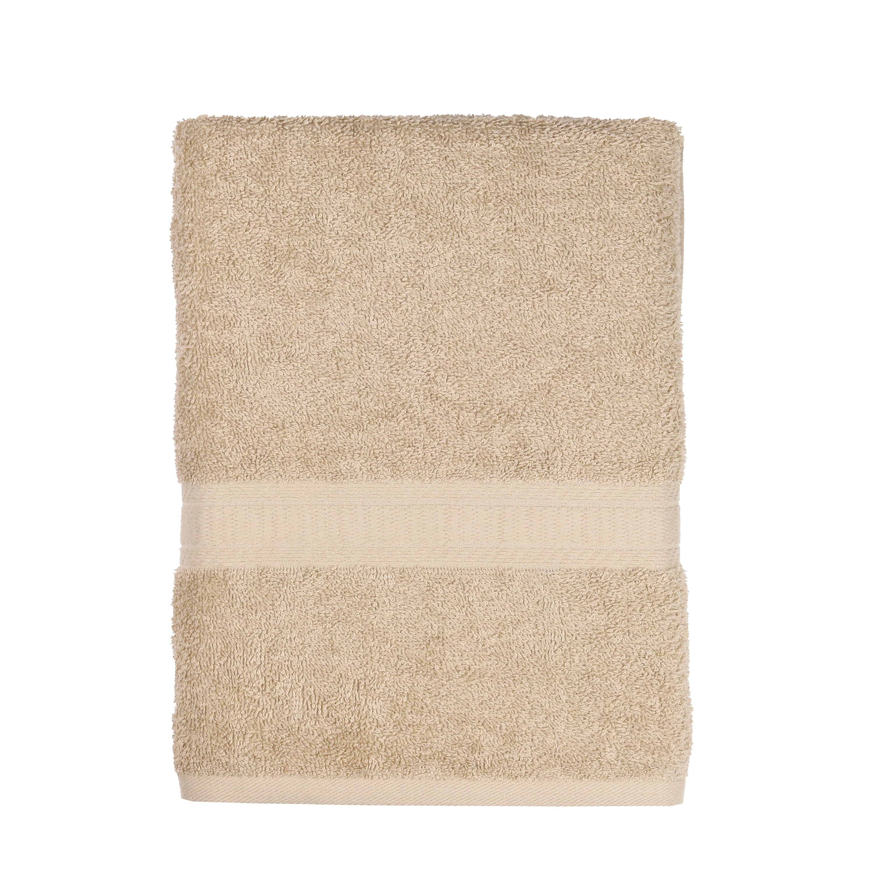 Mainstays Basic Bath Sheet,Soft 100% Cotton and Highly Absorbent Bath Sheet, Tan