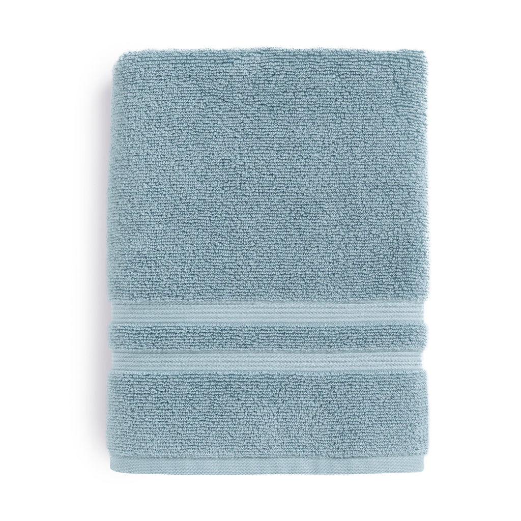 Mainstays Performance Cotton Bath Towel, Super Soft Quick Dry Fade Resistant, Solid Green