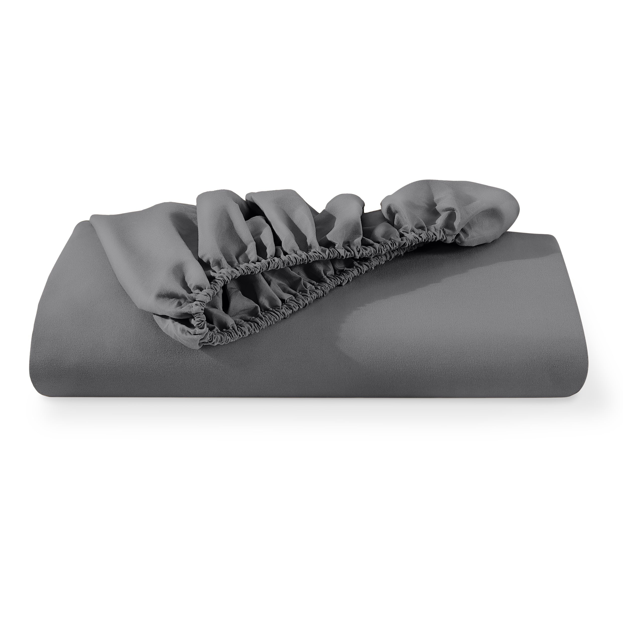 Bare Home Luxury 1800 Collection Fitted Sheet, Ultra-Soft, Deep Pocket, Queen, Gray