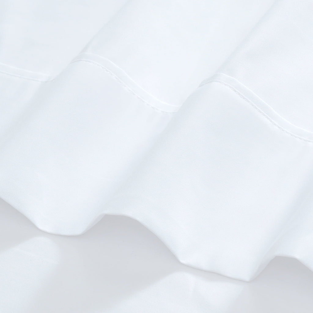 Mainstays Super Soft Brushed Microfiber Bed Sheet Set, Arctic White, Queen, 4 Piece